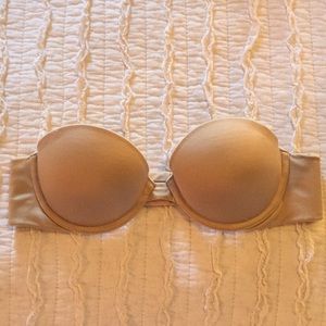 Aerie Strapless Pish Up Nude Bra